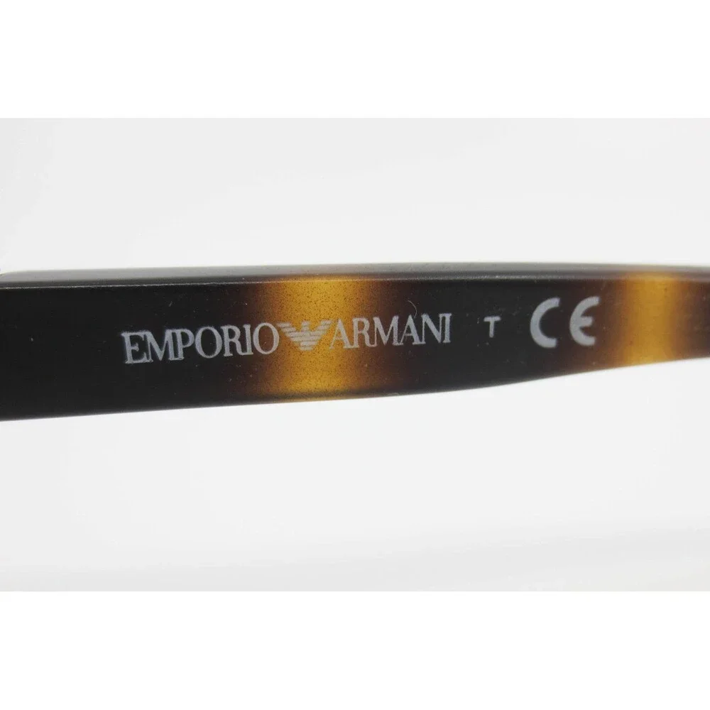 Emporio Armani EA 1027 3003 Mens Rectangular Brown Tortoise Eyeglasses 55-18-140